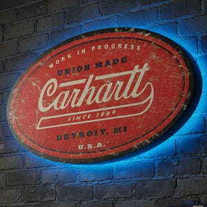 Vintage Carhartt Sign - Etsy