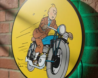 Tintin Poster, The Adventures Of Tintin Poster, Comic Artwork, Comic Book Art, Kidcore Room Decor, Retro Comic Poster,Vintage Comic Wall Art