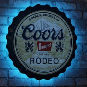 Coors LED-Schild, Coors Bankett Wandschild, Bier LED-Schild, Bar Wanddekor Licht, Man Höhle Bierschild, Vintage Bier Wanddekor, Coors Umgebungslicht