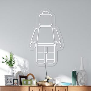 Robot Neon Sign, Robot Light up Sign, Boys Room Neon Sign, Game Room ...