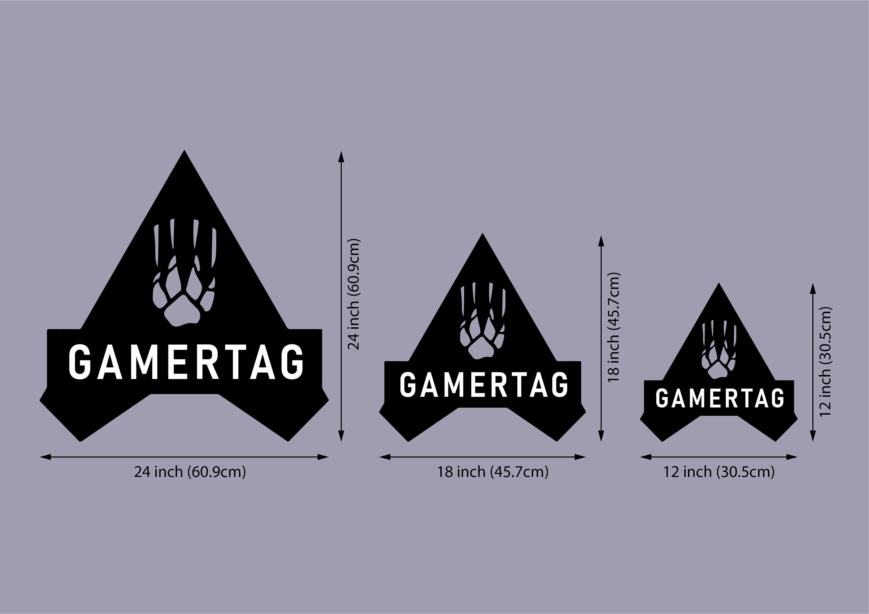 Personalized gamertag sign Gamer tag neon sign Custom Etsy