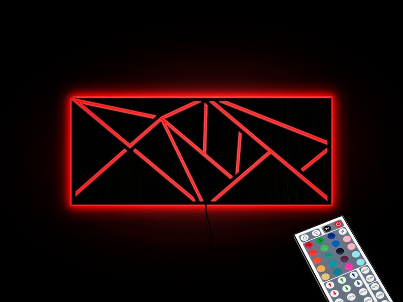 Lighted Wall Art LED Wall Decor Led Wall Art Led Wall Etsy