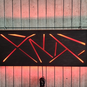 Lighted wall art, LED wall decor, Led wall art, Led wall light, Led bedroom wall decor, Neon led light, Led room decor, Light up wall decor