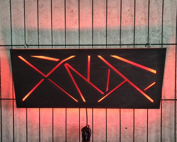 Lighted wall art, LED wall decor, Led wall art, Led wall light, Led bedroom wall decor, Neon led light, Led room decor, Light up wall decor