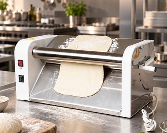Electric Dough Sheeter 19 Inch, Dough Roller Machine, Pizza Roller, Pasta Dough Machine, Pastry Roller, Bakery Equipment