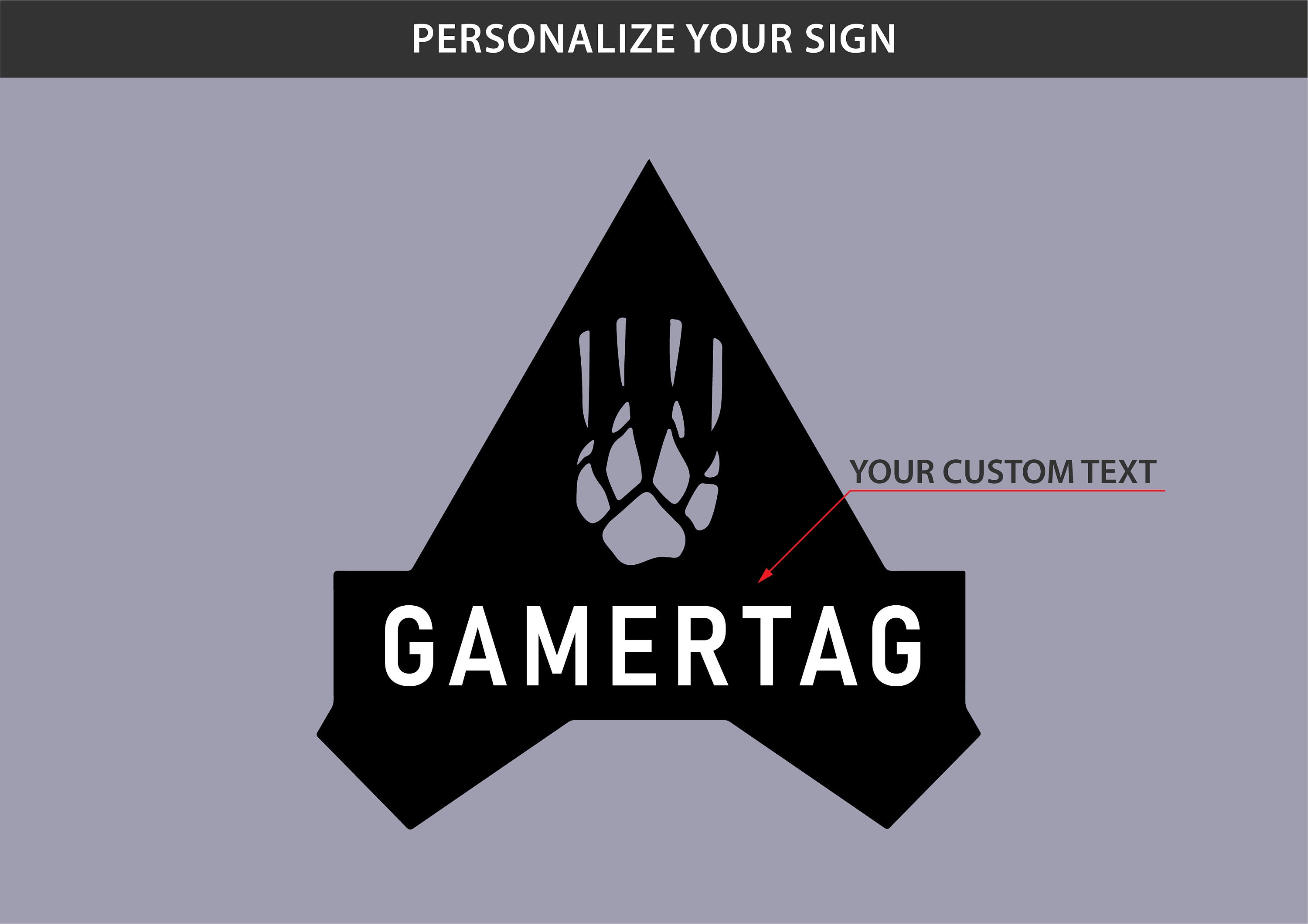Personalized gamertag sign Gamer tag neon sign Custom | Etsy