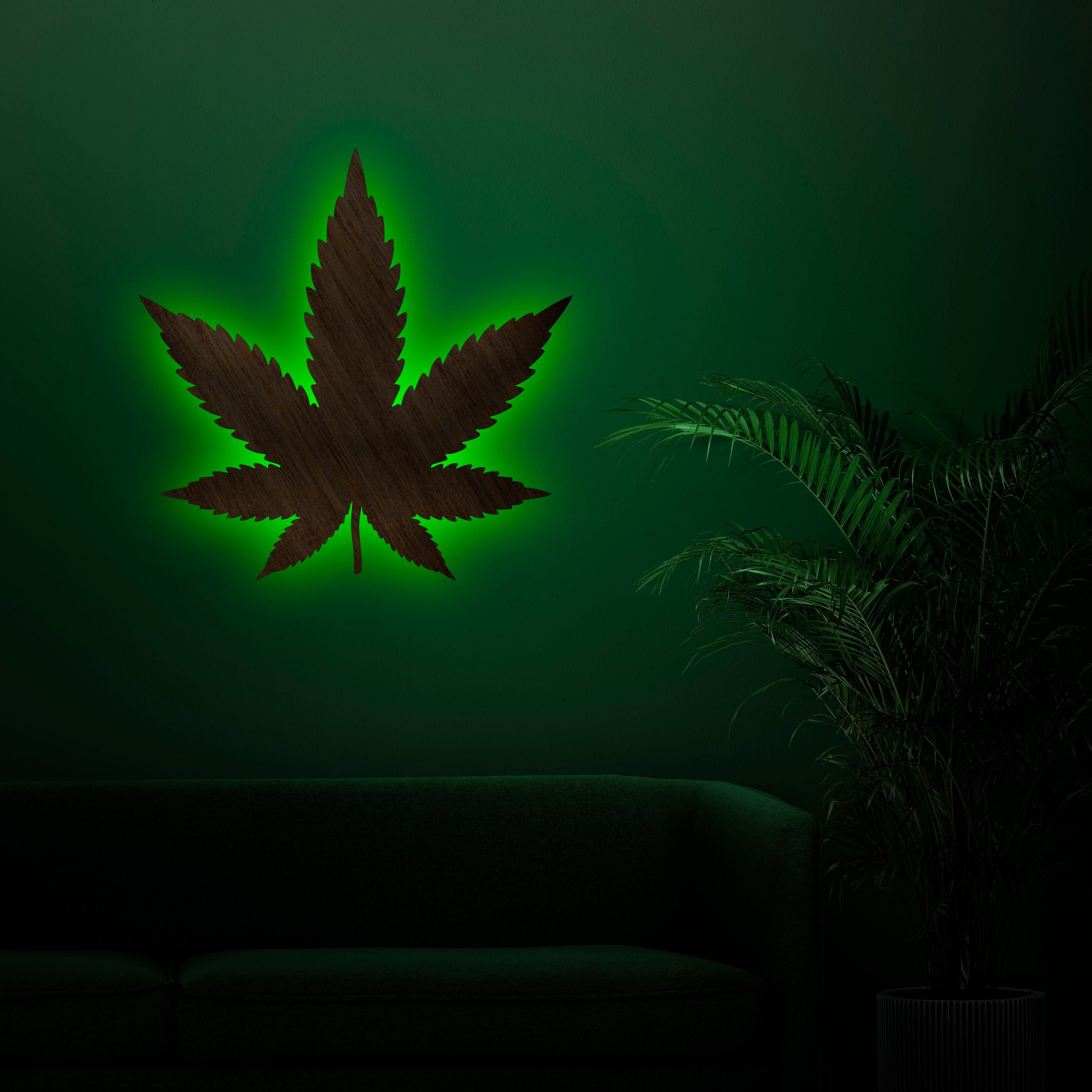 Marijuana Neon Light Marijuana Leaf Decor Marijuana Leaf Etsy