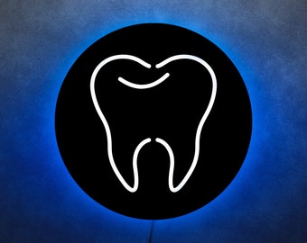 Tooth neon sign, Tooth led light, Tooth neon, Tooth wall art, Tooth led sign, Tooth wall decor, Dentist office wall decor, Dental neon sign