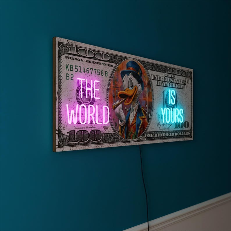 dollar-wall-art-money-wall-art-masculine-wall-art-trader-led-money-art