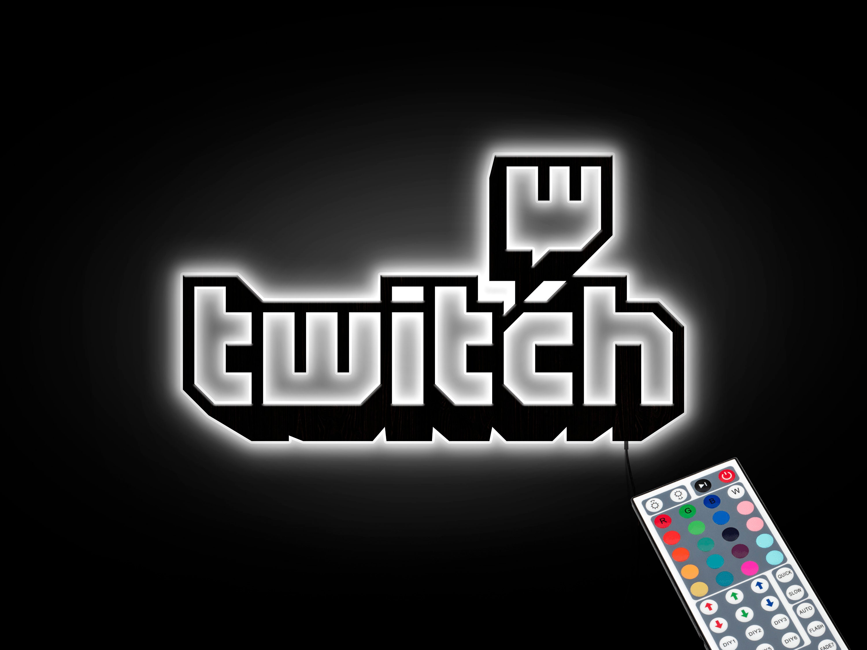 Twitch neon sign Twitch light Twitch logo light Lighted | Etsy