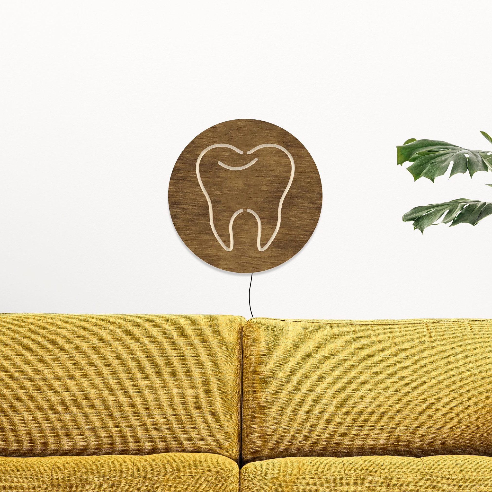 LED Neon Sign With Crown Dental Decoration Dentist Accessory Wall