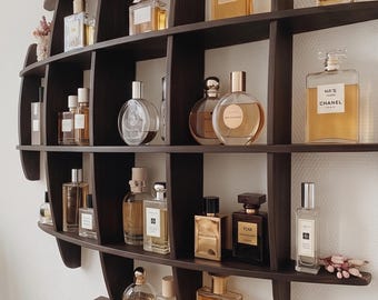 Perfume Shelf, Perfume Display Shelf, Wall Mounted Perfume Organizer, Perfume Bottle Display, Wooden Perfume Shelf, Fragrance Organizer