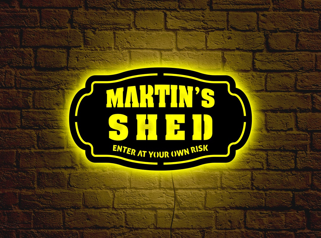 Man Shed Sign Man Cave Neon Sign Man Cave Lights Man Cave Etsy