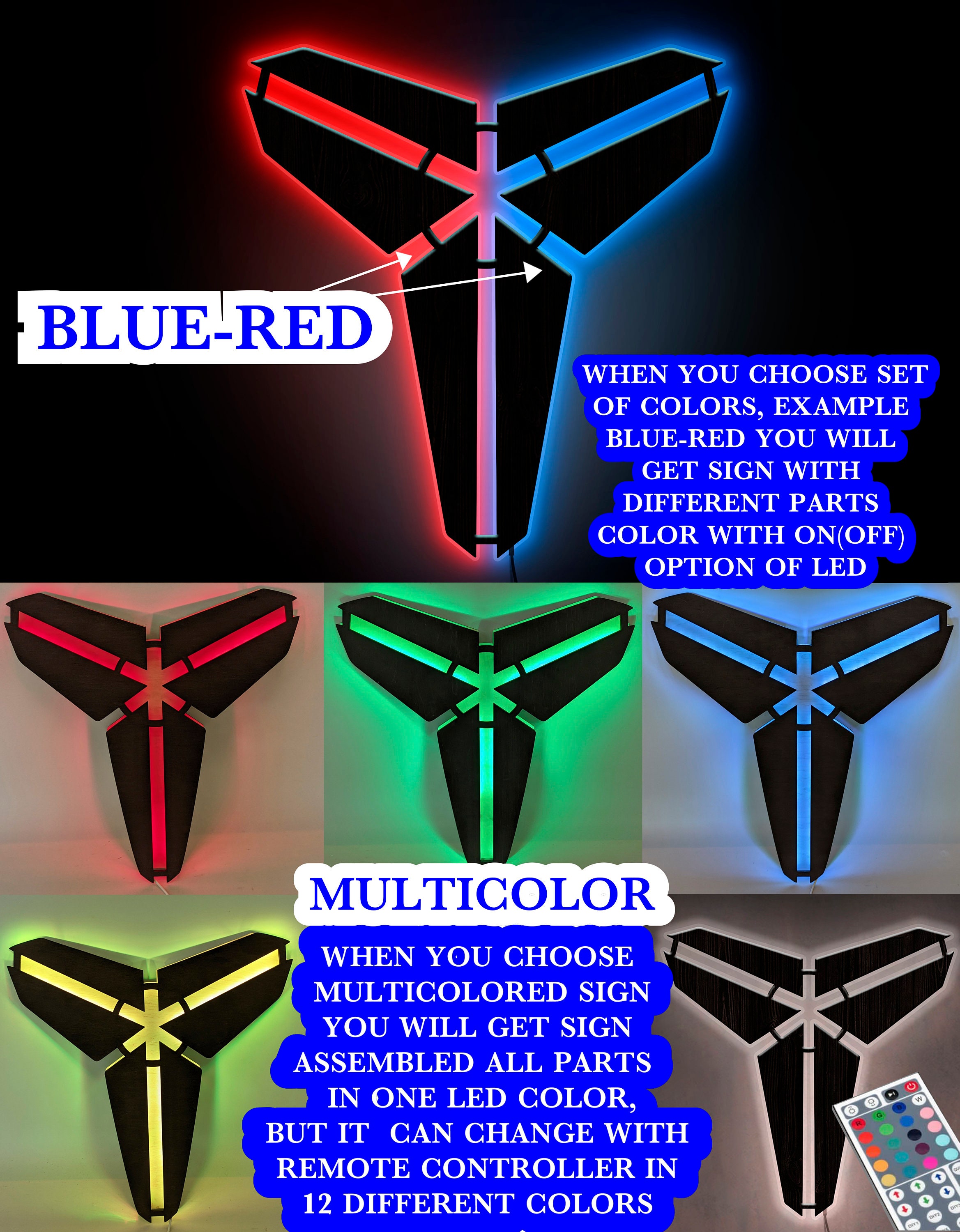 Wall light Lighted wall art Led sign for wall Led light Etsy