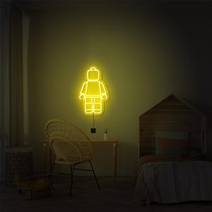 Robot Neon Sign, Robot Light up Sign, Boys Room Neon Sign, Game Room ...