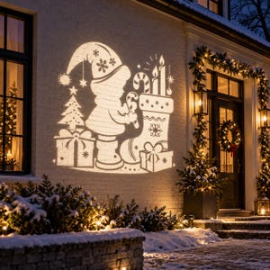 Cute Christmas Projector, Cute Christmas Lights, Christmas Projector Lights, Holiday Light Projector, Christmas Projection Light
