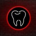 Tooth Neon Sign, Tooth Led Light, Tooth Neon, Tooth Wall Art, Tooth Led ...
