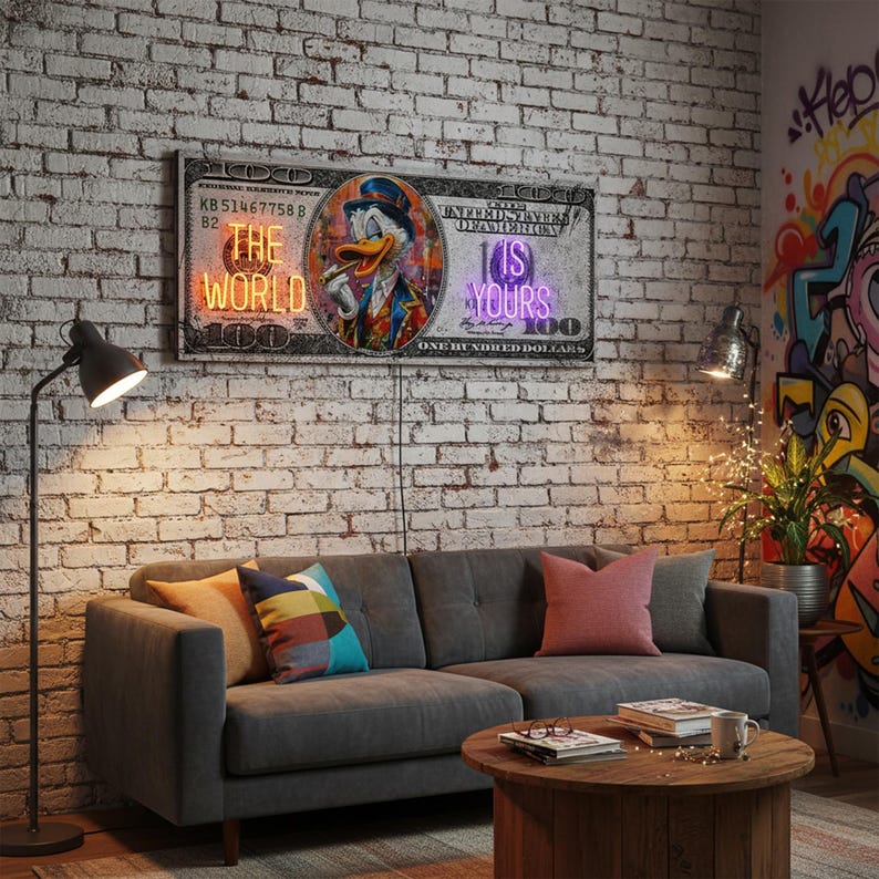 dollar-wall-art-money-wall-art-masculine-wall-art-trader-led-money-art