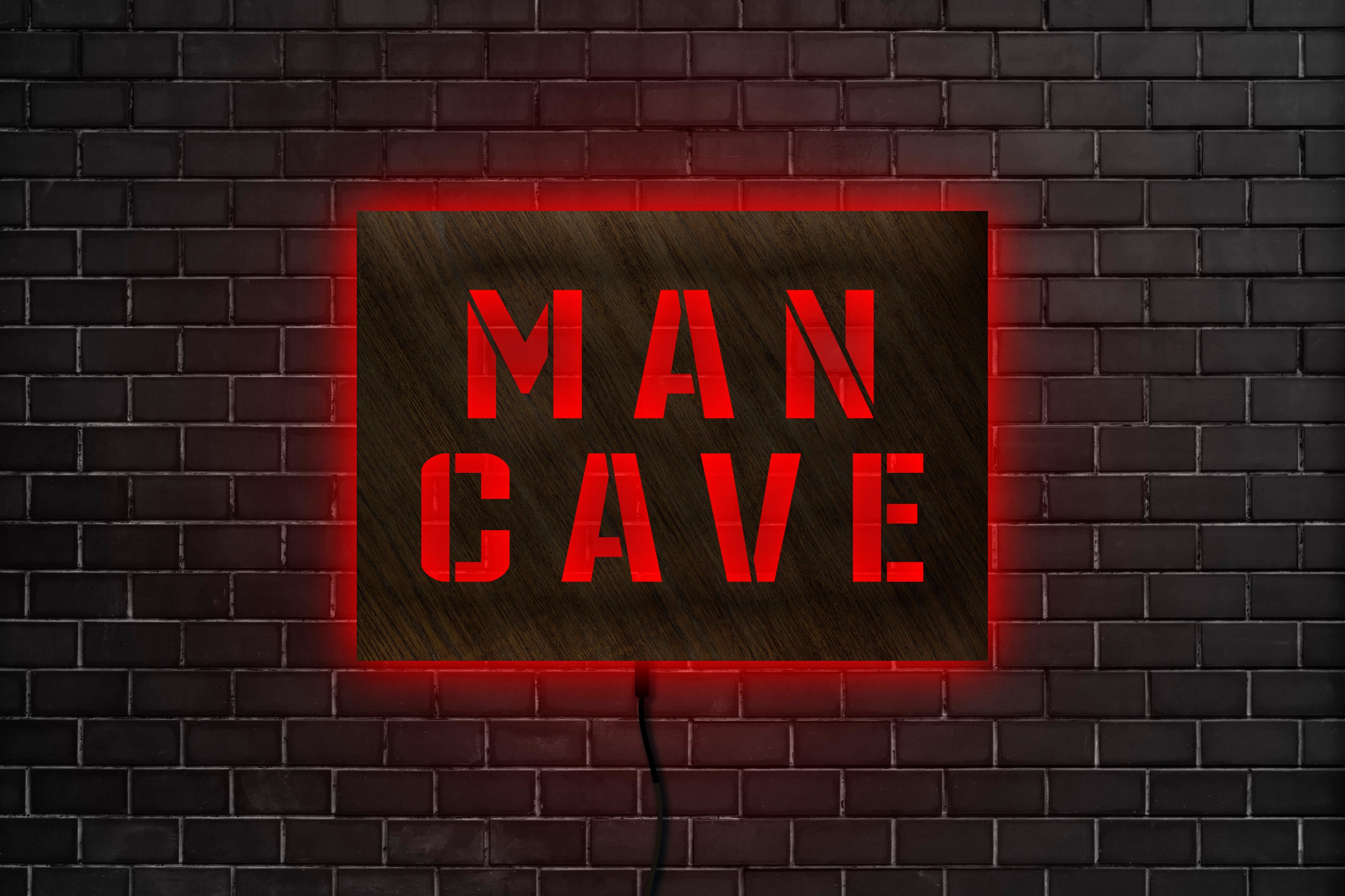 Man Cave Sign Led Man Cave Neon Sign Man Cave Sign Etsy