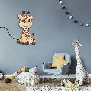 Giraffe Night Light, Giraffe Lamp, Giraffe Led Sign, Giraffe Neon Sign ...