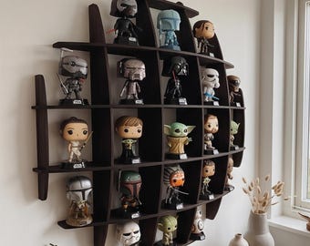 Collectible Figure Shelf, Vinyl Figure Display, Wall Mounted Display Shelf, Plywood Display Shelf, Collectors Room Decor, Toy Display Shelf