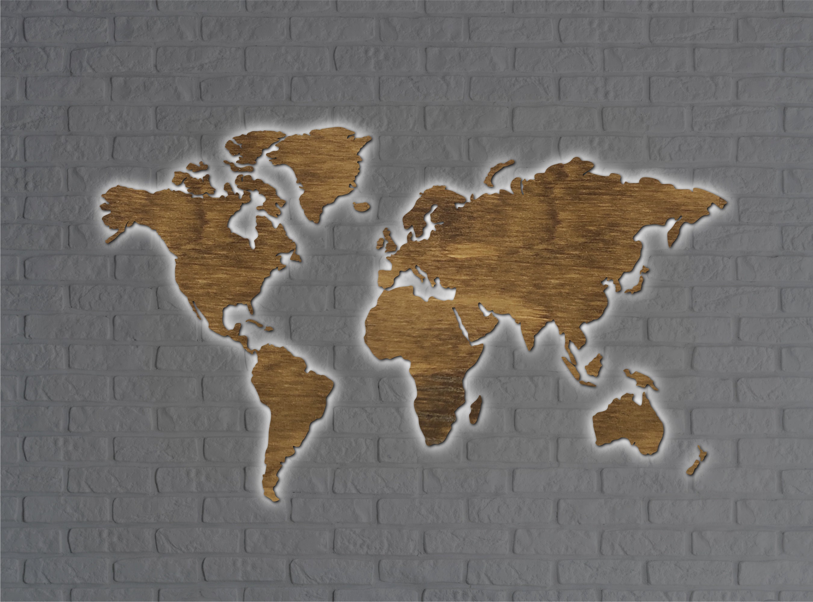 World Map Led World Map Light World Map Neon Sign Map Lamp - Etsy Australia