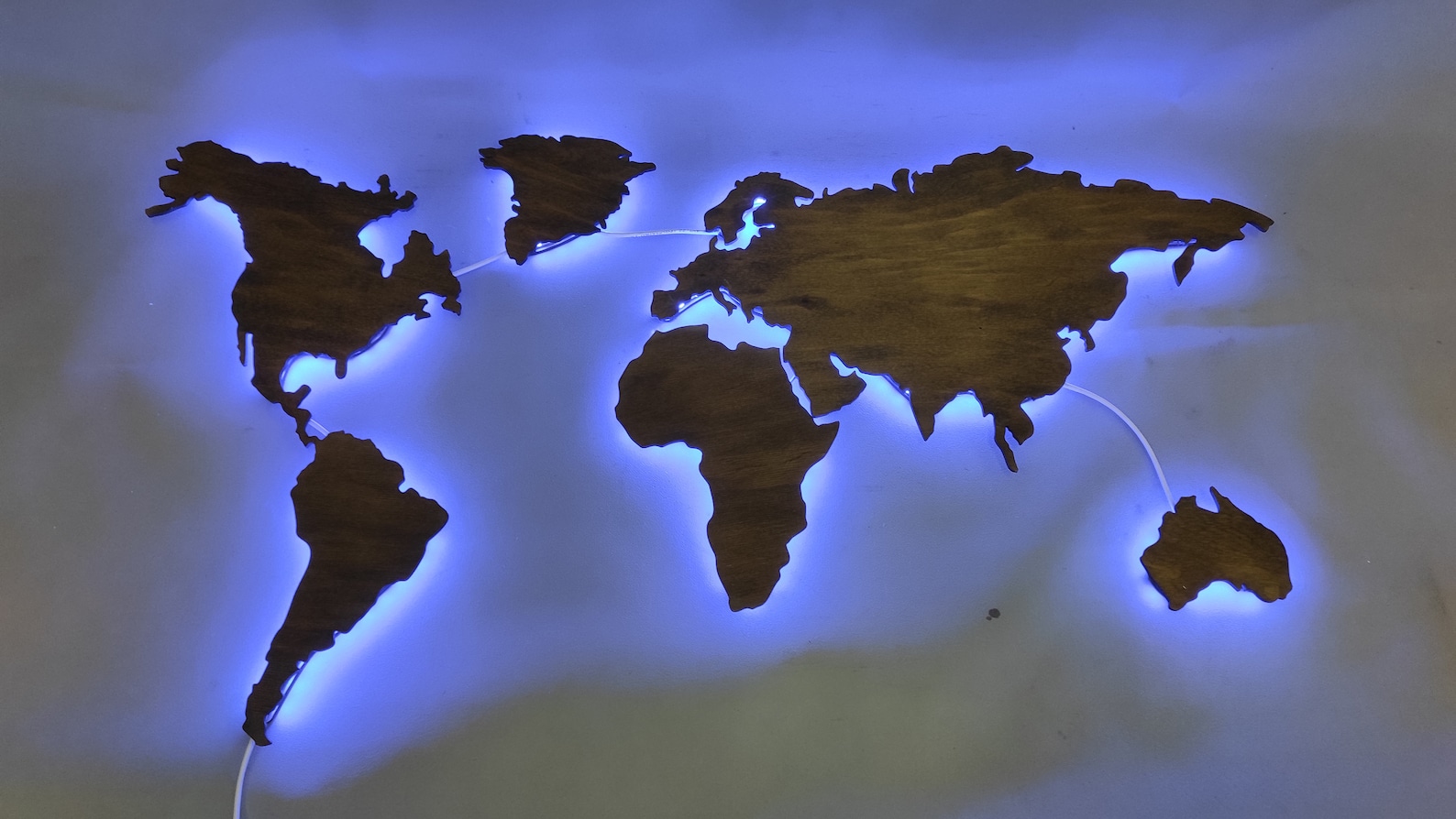 World Map Led World Map Light World Map Neon Sign Map Lamp Etsy