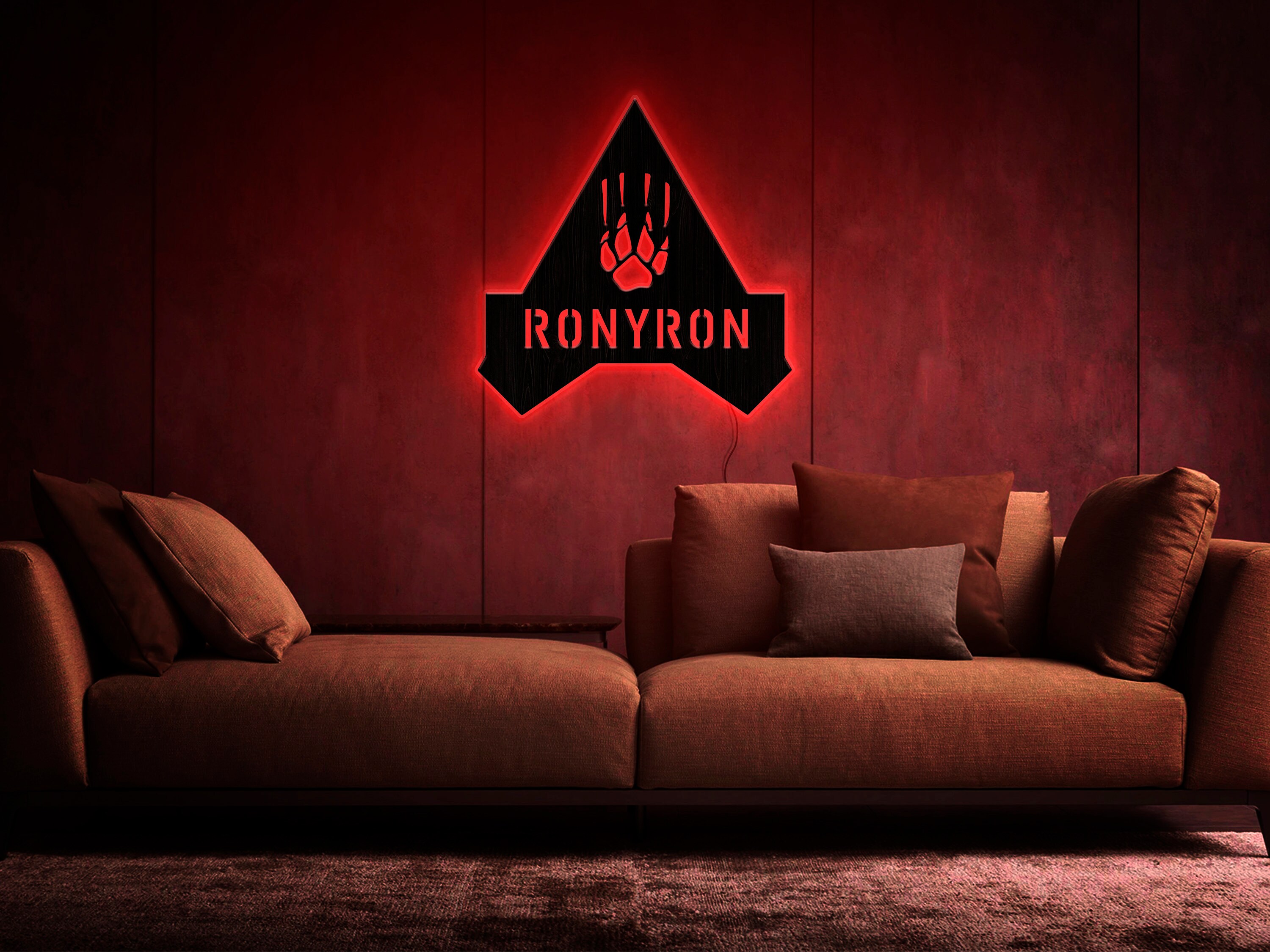 Personalized gamertag sign Gamer tag neon sign Custom Etsy