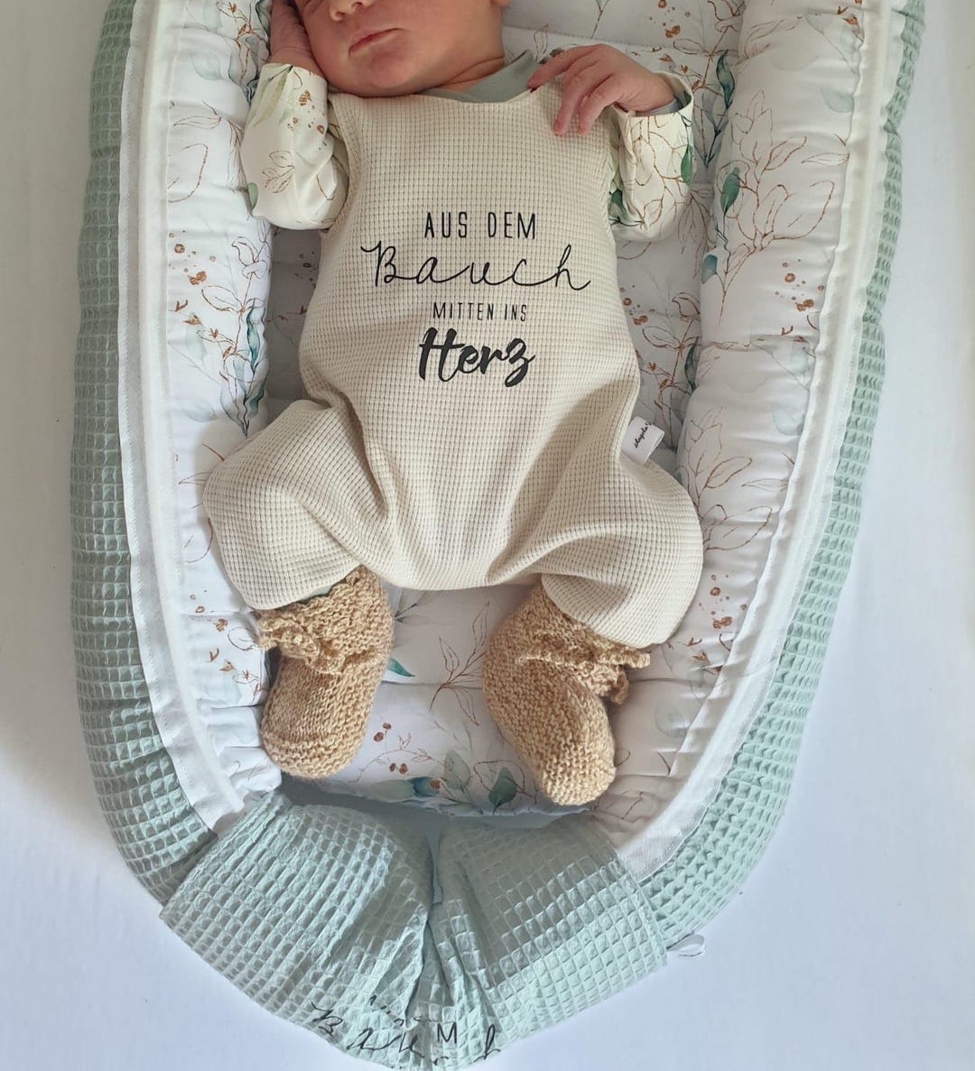 Frühchen Strampler Aus dem Bauch mitten ins Herz Größe 44 50 56 Baby ...