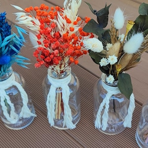 Dried flower bouquet | Wedding decoration | Table decoration | Dried flowers in a glass | Mini bouquet | Optionally with vase