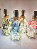 Magical Lights | Flower Bottle | • Optional with USB bottle light | Dried flowers in a glass | Christmas gift | Decoration | Wedding decoration