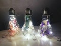 XXL LED decorative light bulb made of glass | Table decoration | Gift idea | Battery-operated with on\/off switch | Garden decoration