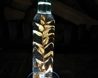 Infused Flower "Christmas Bottle" //Herbarium// Leuchtflasche//Weihnachtsdeko//Dekoflasche