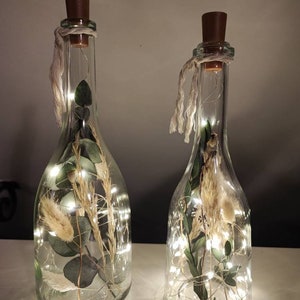 Eucalyptus Dream | Dried flowers in a glass | Wedding decoration | Decorative bottle | Table decoration | Eucalyptus