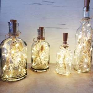 Boho Collection | Wedding decoration set | Table decoration | Dried flowers in a glass | Gift | Decorative bottle