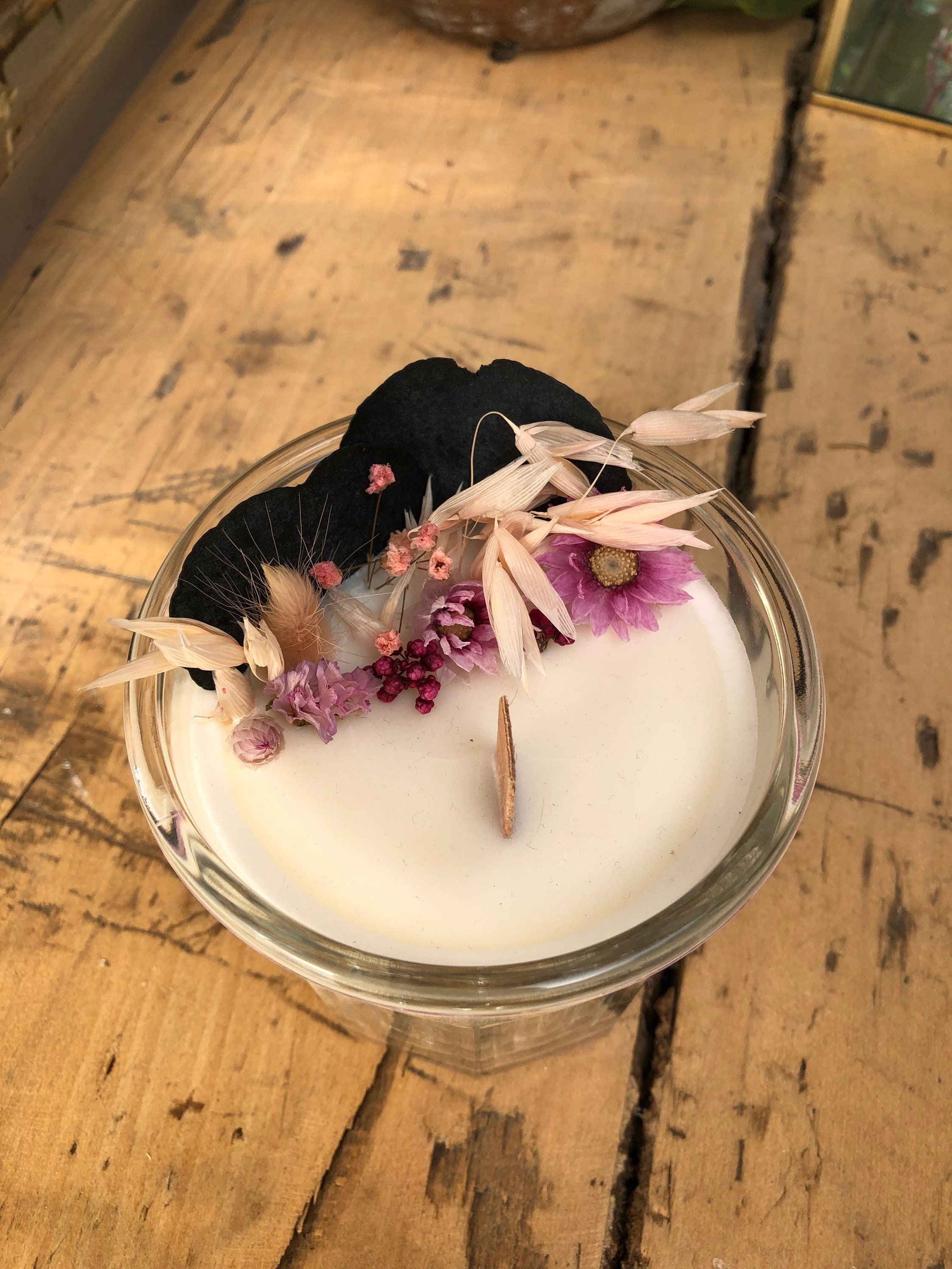 Bougie Andréa Aux Fleurs Séchées