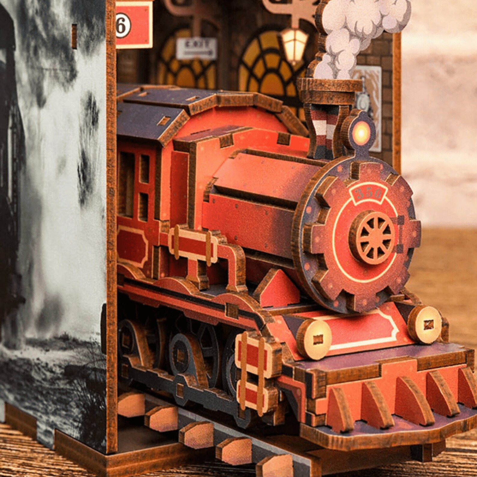 Book Nook Train Book Nook Steam Train Station Book Nook Etsy Australia