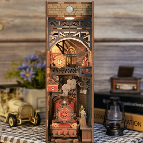 Book Nook Diagon Shelf Insert Magic Alley Bookshelf Diorama Etsy Canada