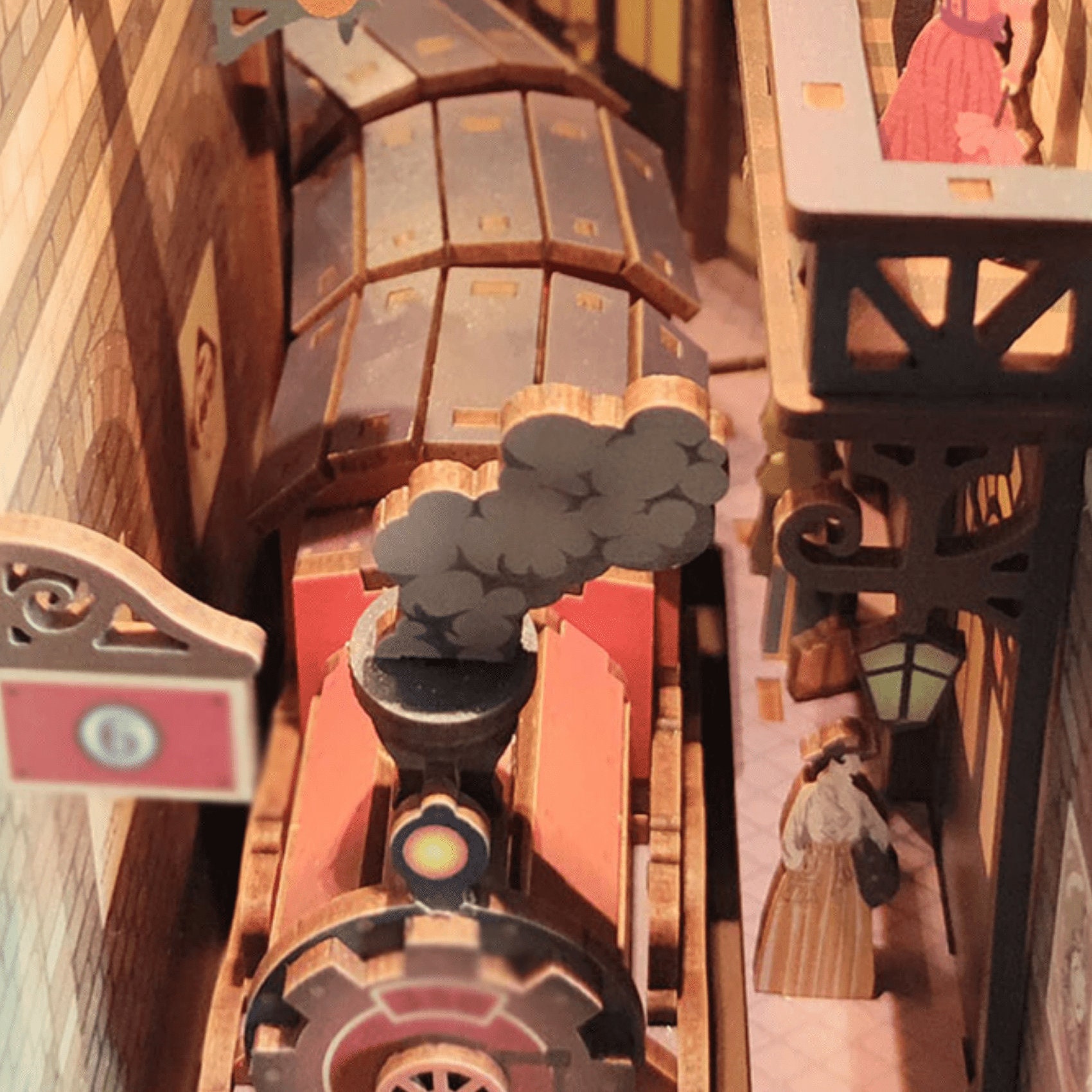 Book Nook Train Book Nook Steam Train Station Book Nook Etsy Australia