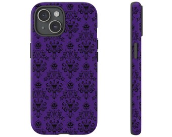 Funda para teléfono con fondo de pantalla de la mansión encantada