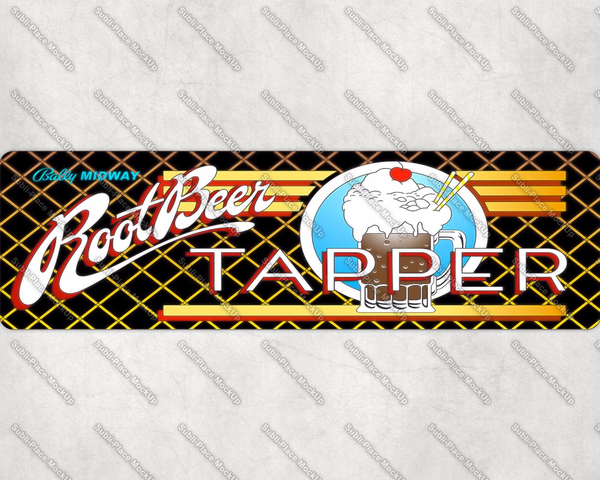 Root Beer Tapper Arcade Game Marquee 4x13.5 Metal Etsy