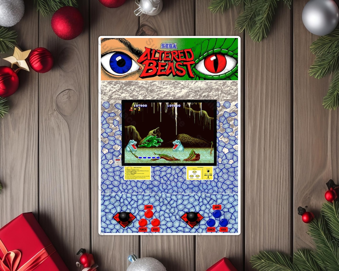 Altered Beast Arcade Game Marquee, Bezel, Screenshot & Control Panel ...