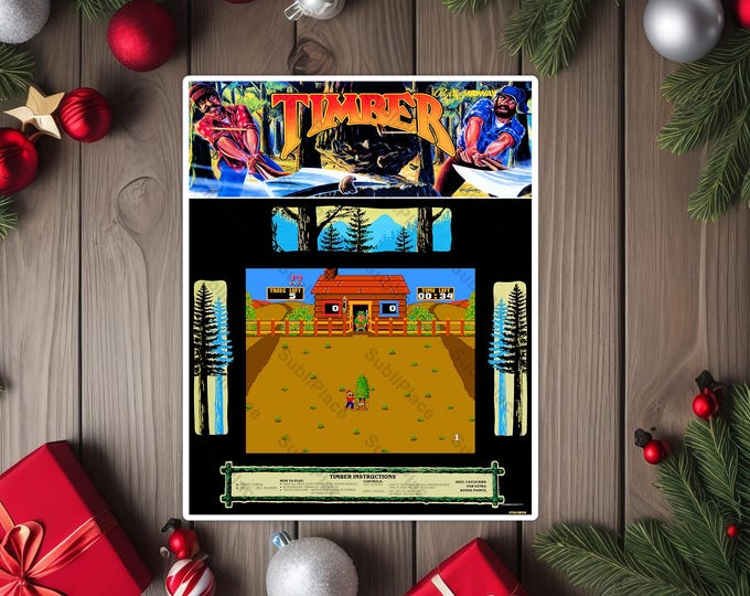 Timber Arcade Header Timber Arcade Game Marquee, Bezel & Screenshot 8