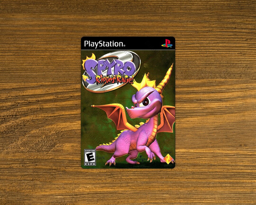 Spyro 2 - Ripto's Rage! - PS 1 Box Cover Video Game Fridge Magnet 2.5 ...