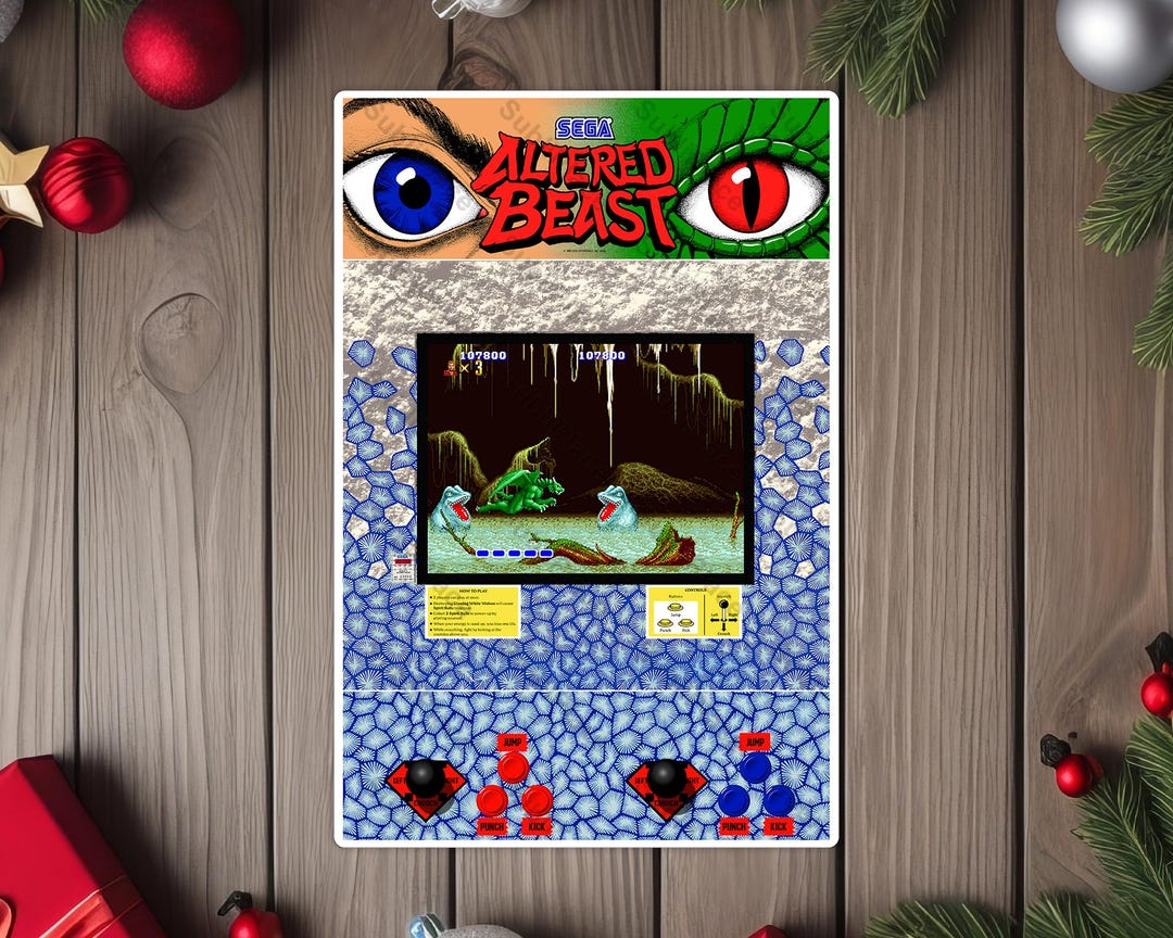 Altered Beast Arcade Game Marquee, Bezel, Screenshot & Control Panel ...