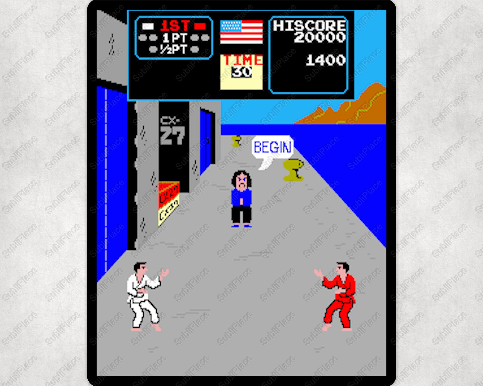 Karate Champ Arcade Marquee 26"x8" Karate Champ Arcade Marquee 26"x8"
