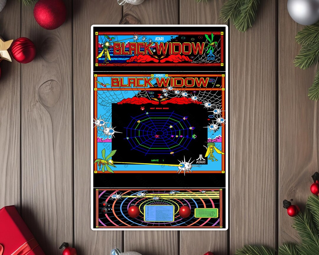 Black Widow Arcade Game Marquee, Bezel, Screenshot & Control Panel ...