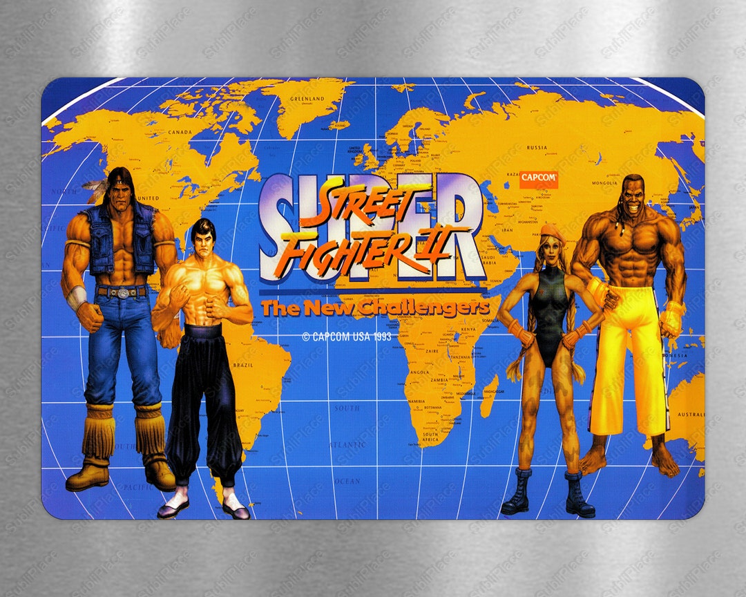 Super Street Fighter 2 the New Challengers Arcade Game Marquee Etsy