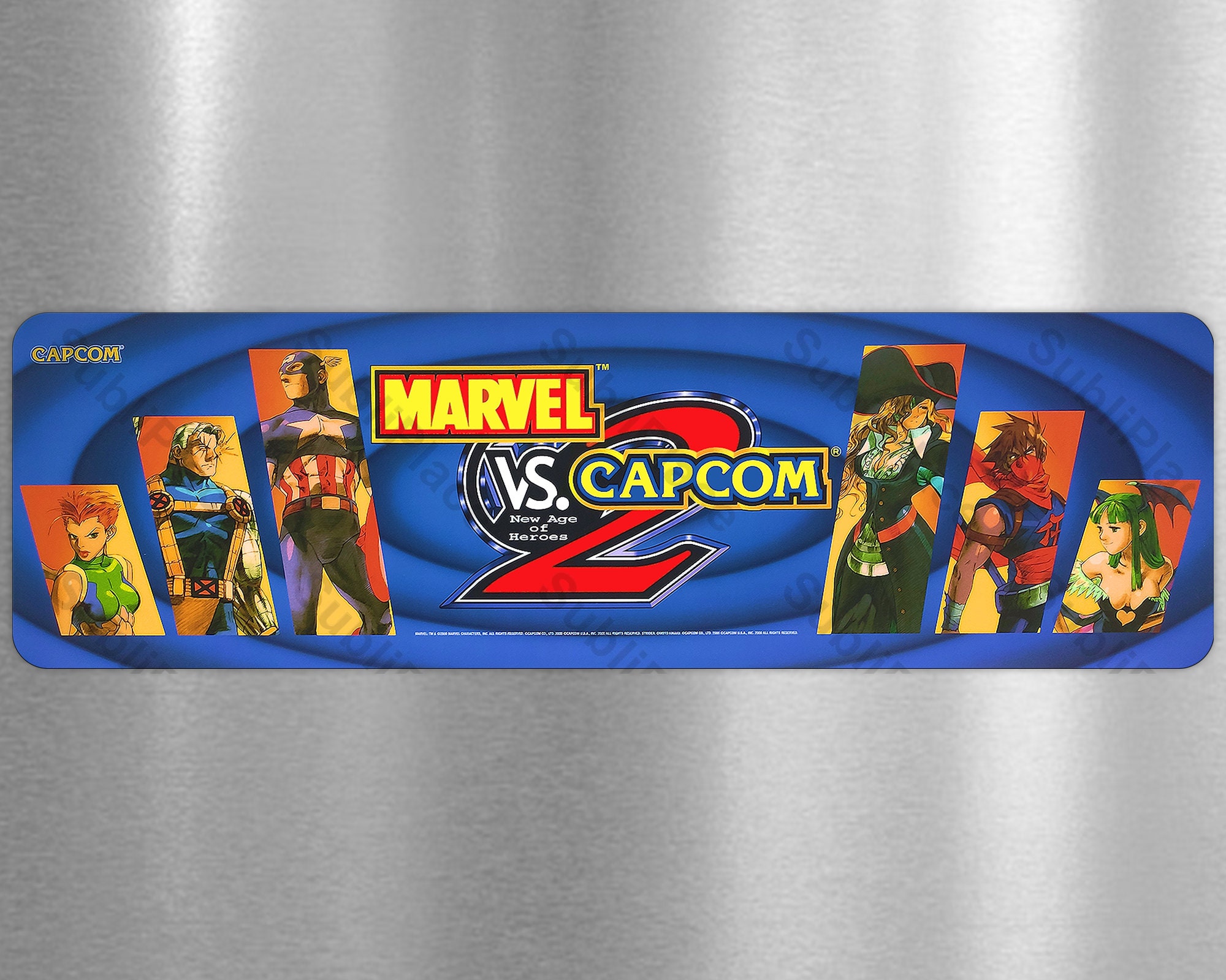 Arcade Videogame Drink Coasters Marvel Vs. Capcom Arcade Set 