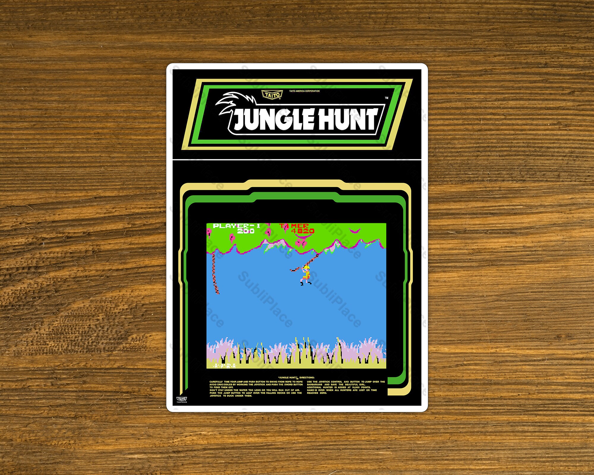 Jungle Hunt Arcade Game Fridge Magnet 3